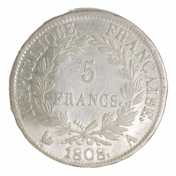 5 Francs 1808 A (Paris) Napoléon