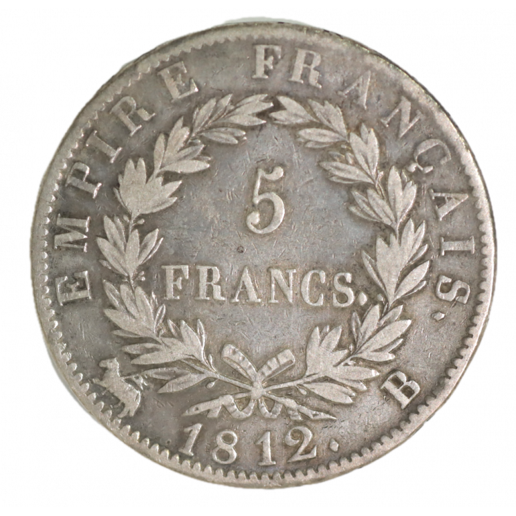 5 Francs 1812 B (Rouen) Napoléon