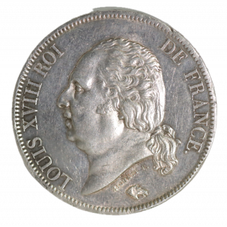 5 Francs 1822 A (Paris) Louis XVIII