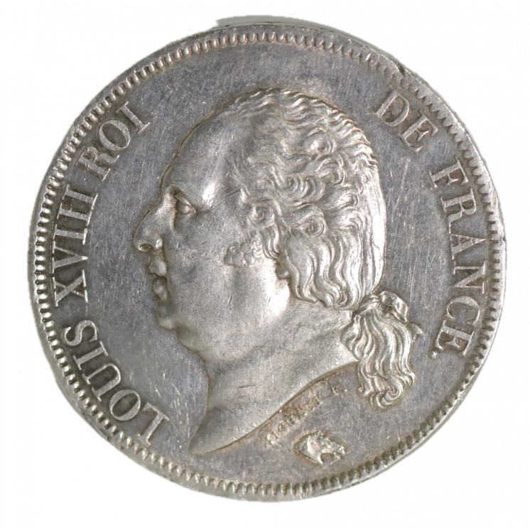 5 Francs 1822 A (Paris) Louis XVIII