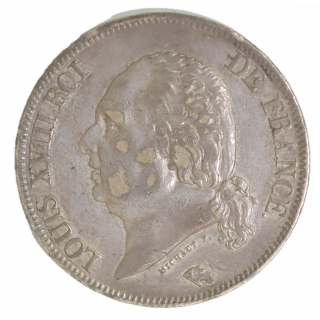 5 Francs 1822 A (Paris) Louis XVIII