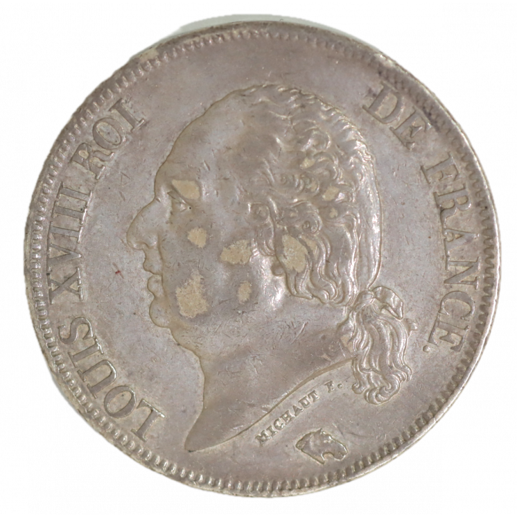 5 Francs 1822 A (Paris) Louis XVIII