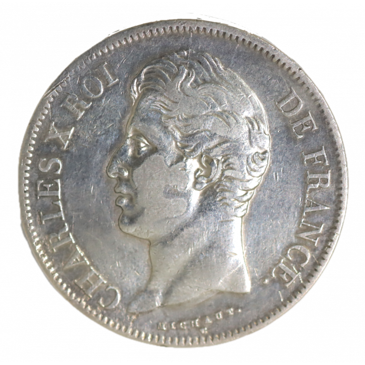 5 Francs 1827 W (Lille) Charles X