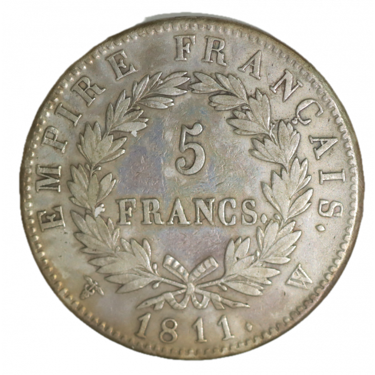 5 Francs 1811 W (Lille) Napoléon