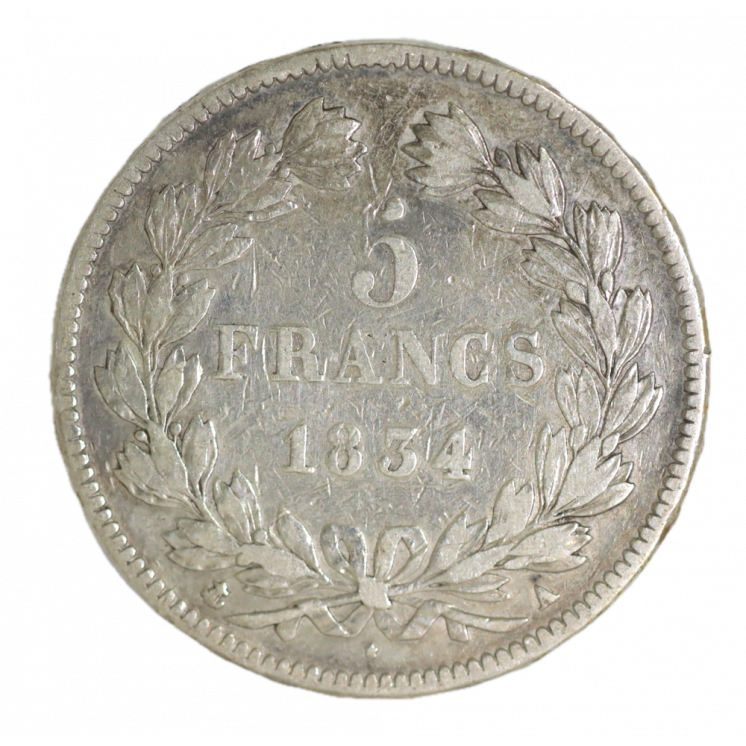 5 Francs 1834 A (Paris) Louis Philippe Ier