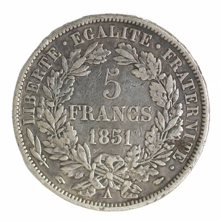 5 francs 1851 Cérès A (Paris)