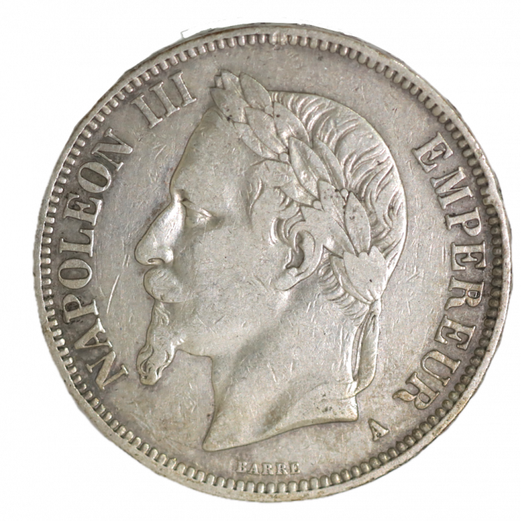 5 Francs 1868 A (Paris) Napoleon III