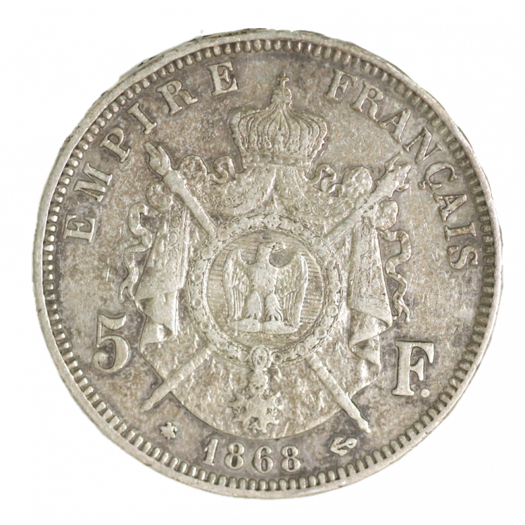 5 Francs 1868 A (Paris) Napoleon III