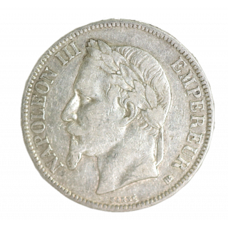 5 Francs 1868 BB (Strasbourg) Napoléon III