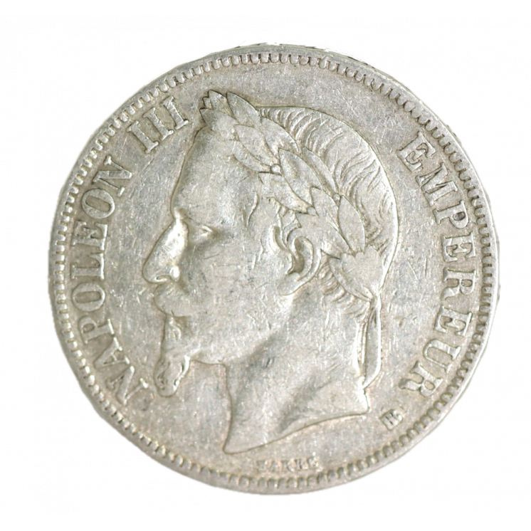 5 Francs 1868 BB (Strasbourg) Napoléon III