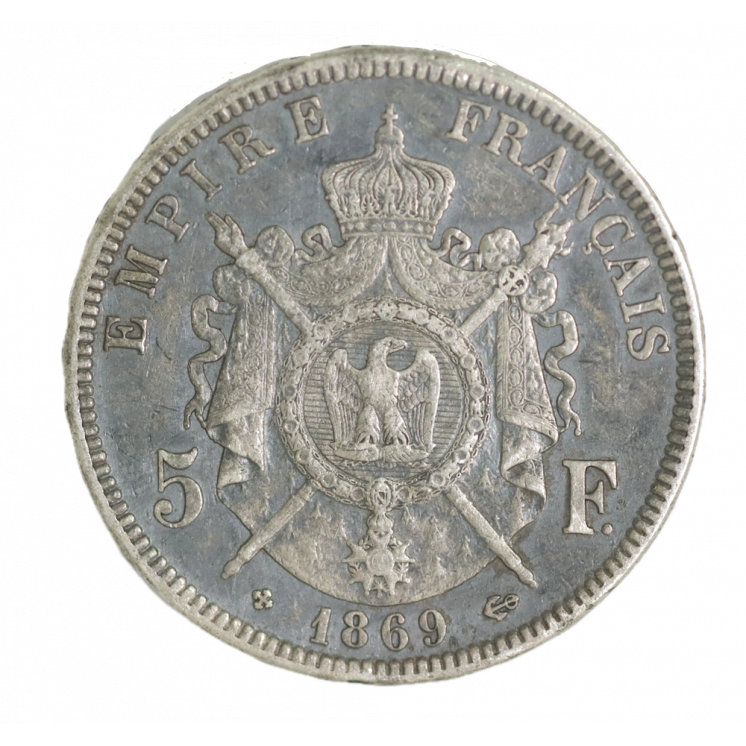 5 Francs 1869 BB (Strasbourg) Napoléon III