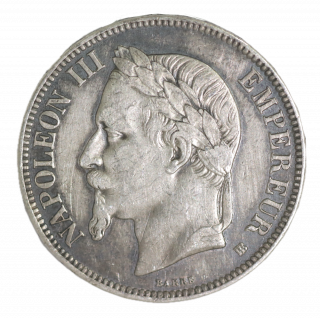 5 Francs 1869 BB (Strasbourg) Napoléon III