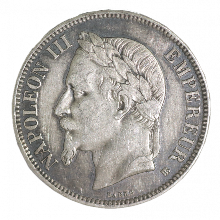 5 Francs 1869 BB (Strasbourg) Napoléon III