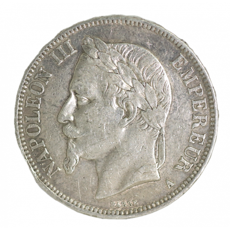 5 Francs 1867 A (Paris) Napoléon III