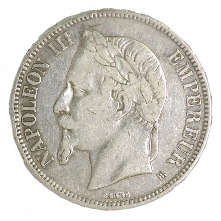 5 Francs 1869 BB (Strasbourg) Napoléon III