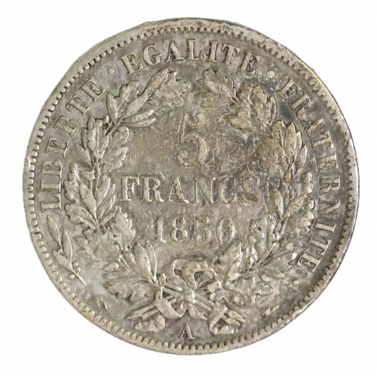 5 Francs Cérès 1850 A (Paris)