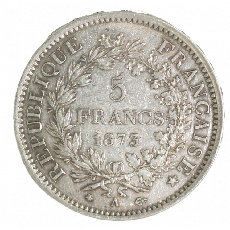 5 Francs Hercule 1873 A (Paris)