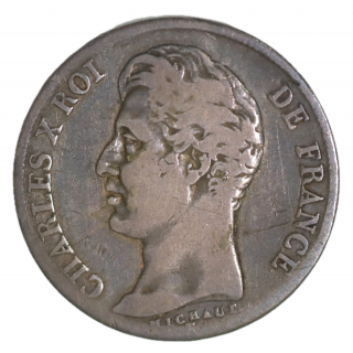 1 Franc 1827 T (Nantes) Charles X