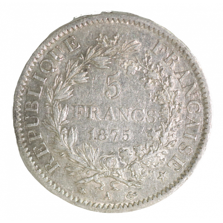 5 Francs Hercule 1875 A (Paris)