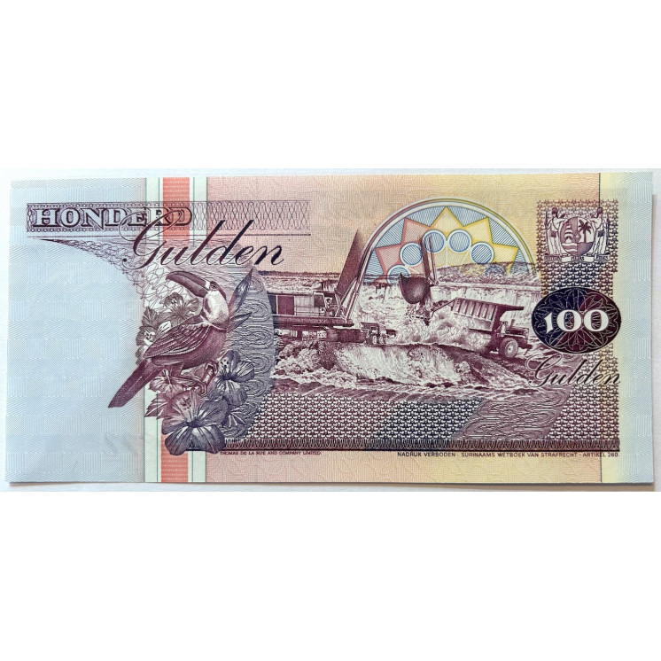 100 Gulden, Suriname, 10/02/1998