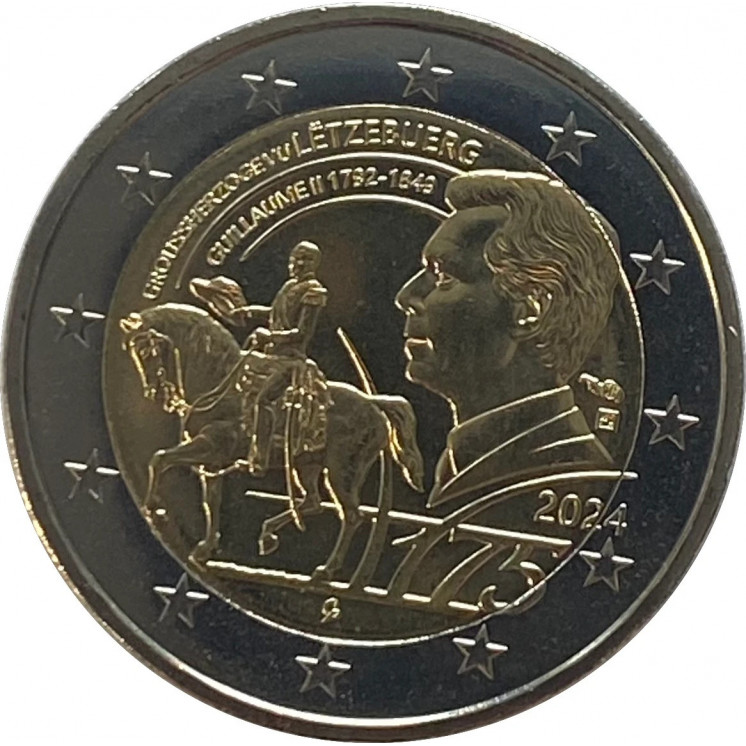 2024 - Luxembourg, 2 euros 175 ans de la mort du grand Duc Guillaume II