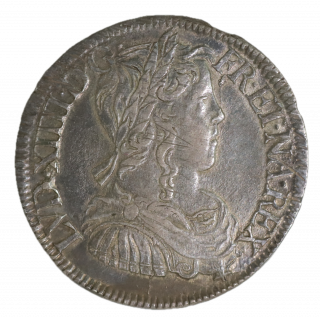 1/2 Écu à la mèche longue 1649 H (La Rochelle) Louis XIV