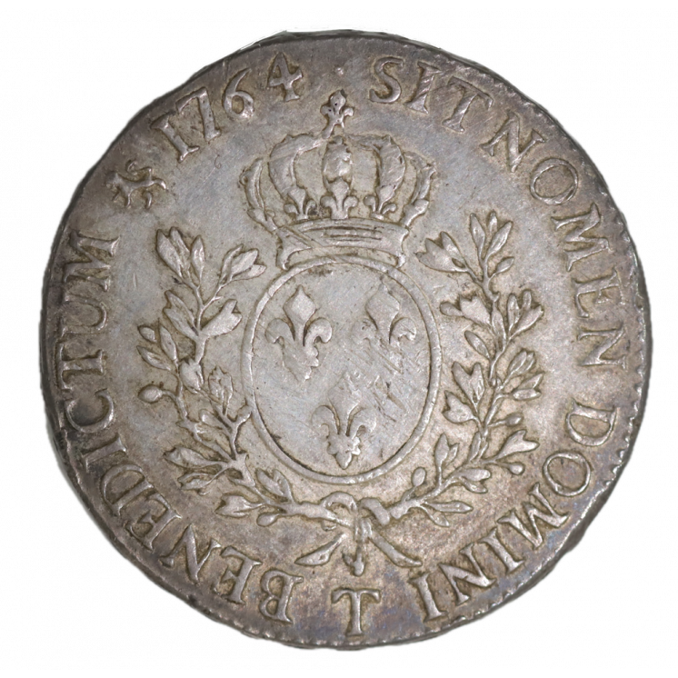 Écu au bandeau 1764 T (Nantes) Louis XV