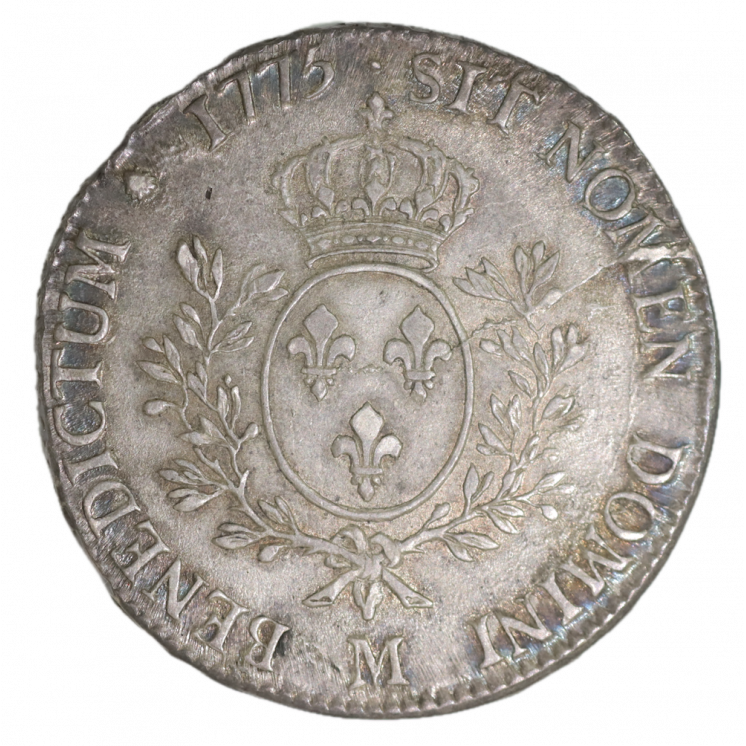 Ecu aux lauriers 1775 M (Toulouse) Louis XVI