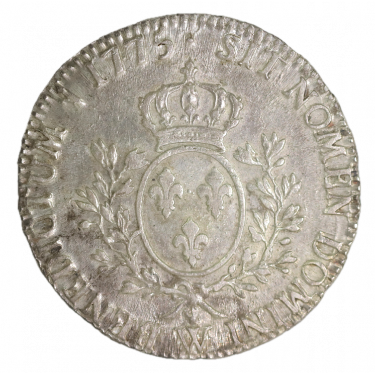 Écu aux lauriers 1775 W (Lille) Louis XVI