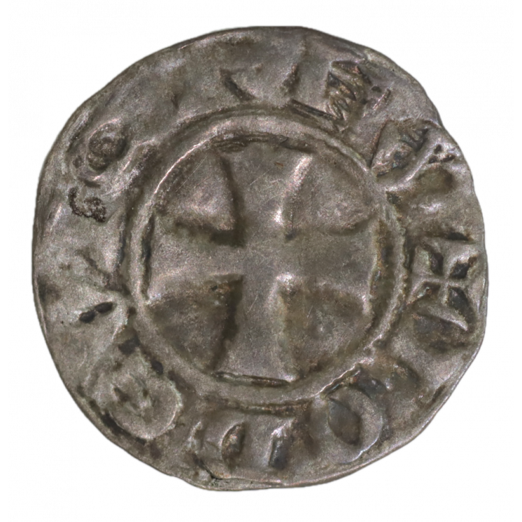 Louis VI (1108-1137) Denier, Montreuil-sur-Mer, 5ème type