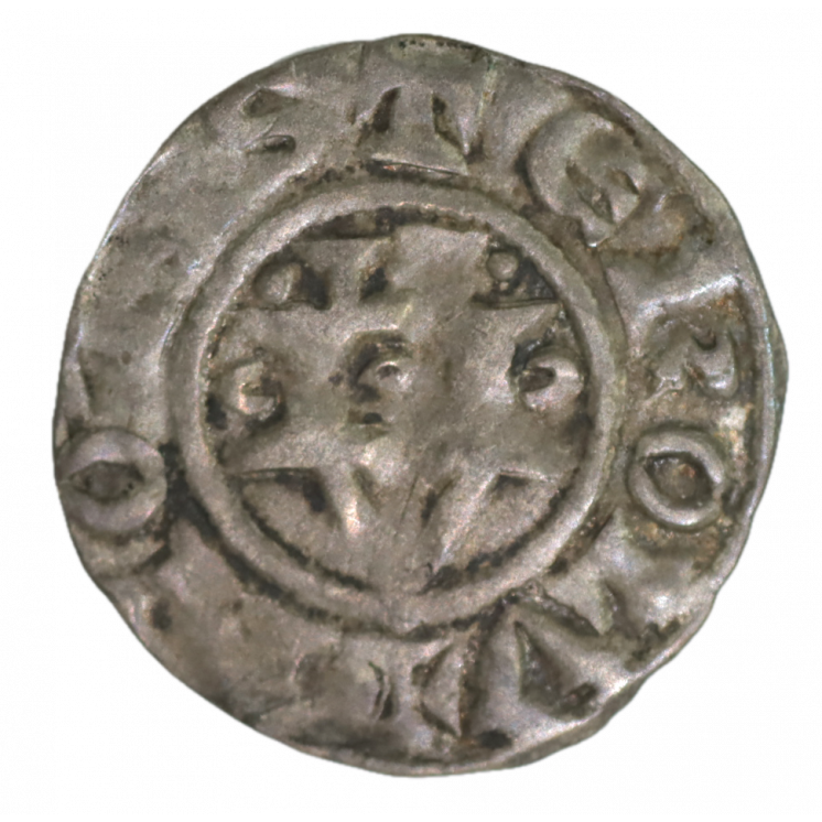 Louis VI (1108-1137) Denier, Montreuil-sur-Mer, 5ème type