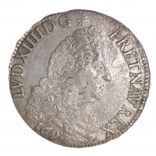 1/2 Écu aux 8 L 1690 B (Rouen) Louis XIV