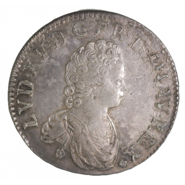 Écu dit Vertugadin 1716 A (Paris) Louis XV