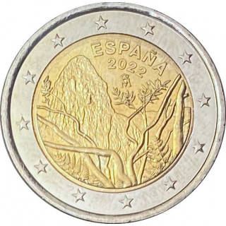 2023 - Espagne, 2 euros Unesco, Parc de Garajonay