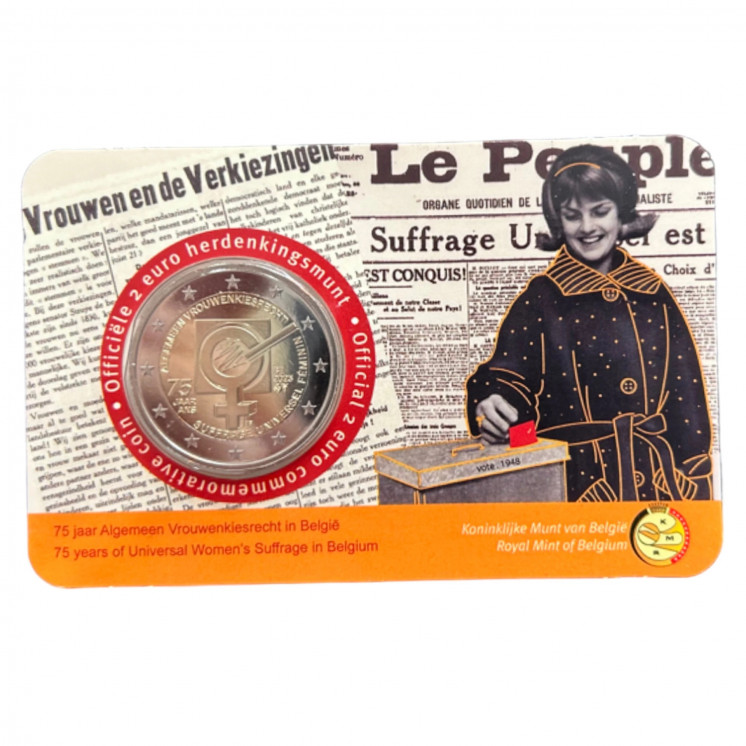 2023 - Belgique, 2 euros Suffrage universel des femmes