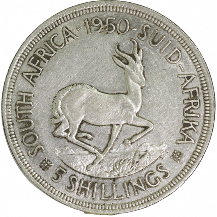 Afrique du Sud, 5 Shillings 1950