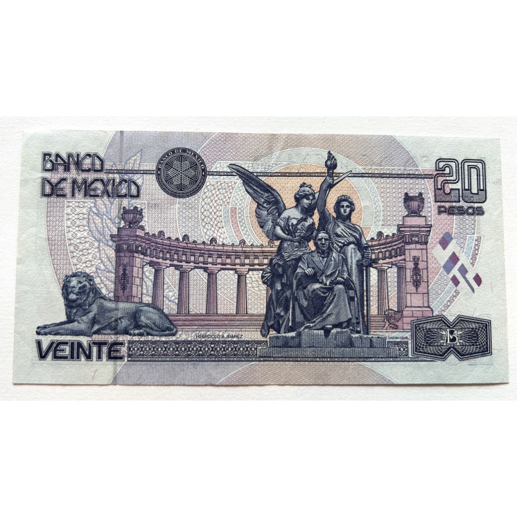 20 Pesos, Mexique, 6/05/1994