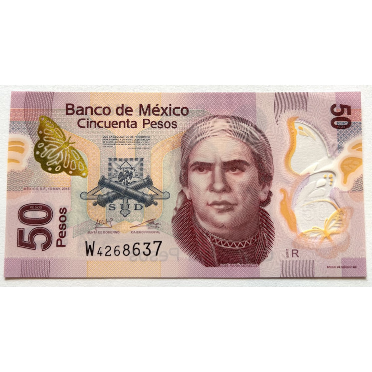 50 Pesos, Mexique, 13/05/2015