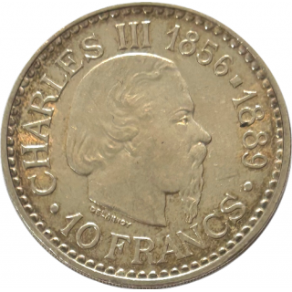 10 Francs 1966 Monaco Charles III