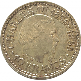 10 Francs 1966 Monaco Charles III