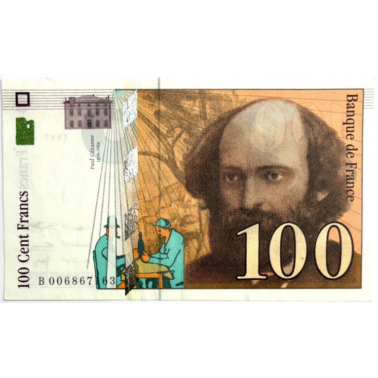 Billet 100 Francs Paul Cézanne 1997, France