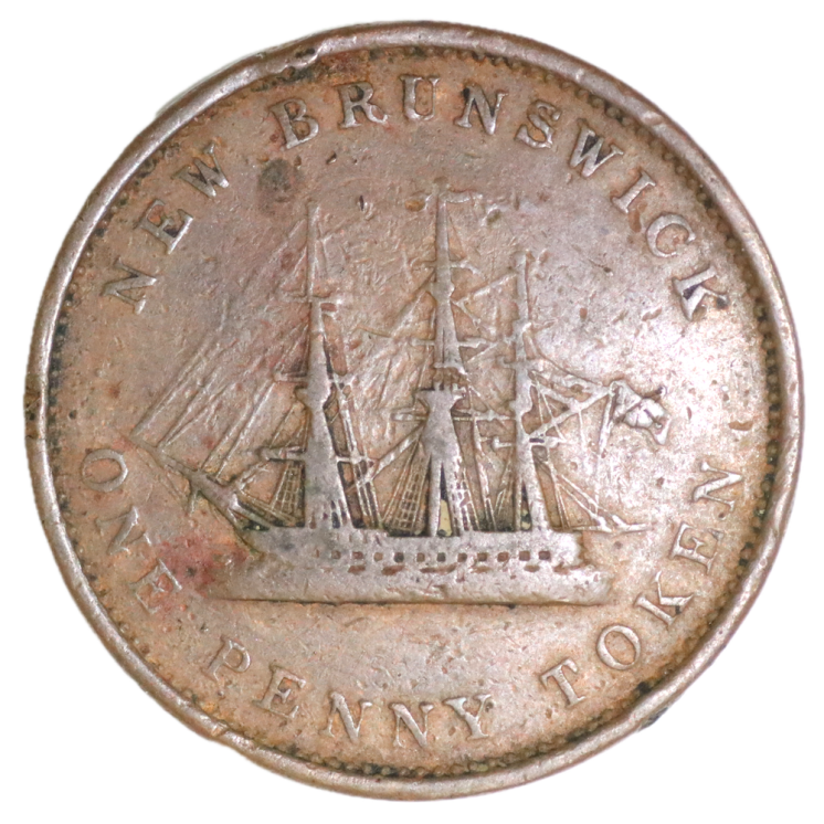 Angleterre - Penny Token, 1848, Reine Victoria