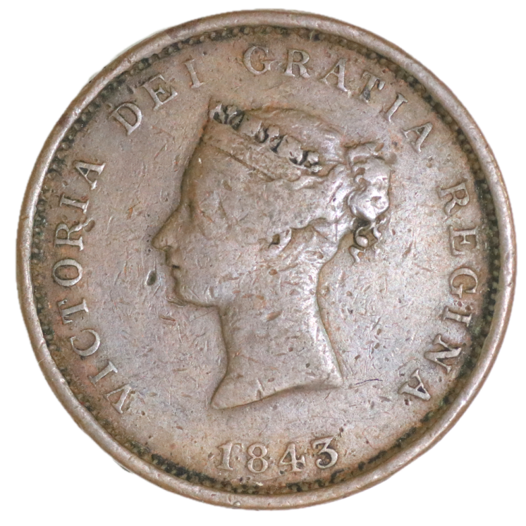 Angleterre - Penny Token, 1848, Reine Victoria