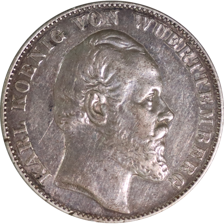 Allemagne - Wurttemberg, Thaler 1871