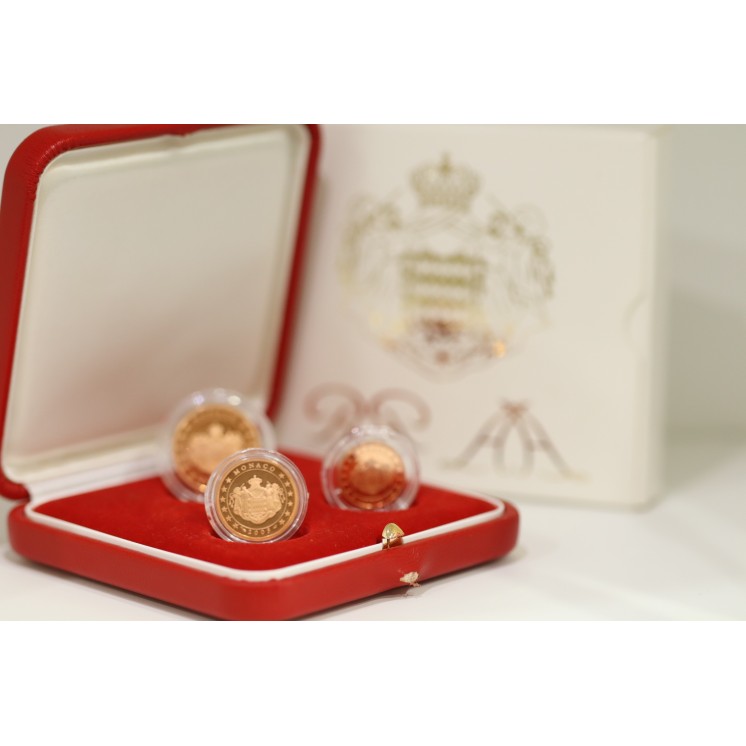 Monaco - 1,2 et 5 Centimes 2005, Albert II