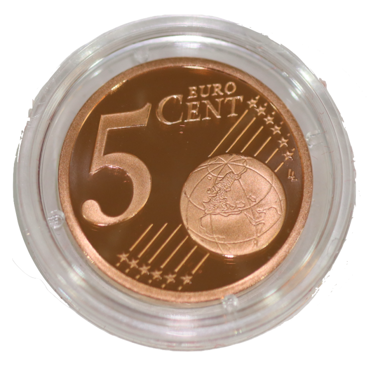 Monaco - 1,2 et 5 Centimes 2005, Albert II