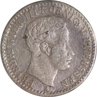 Allemagne - Prusse, 1/6 Thaler 1825 A
