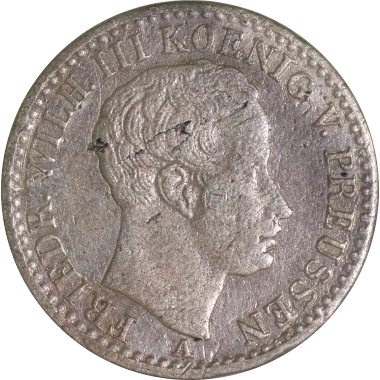 Allemagne - Prusse, 1/6 Thaler 1825 A