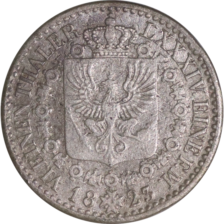 Allemagne - Prusse, 1/6 Thaler 1825 A