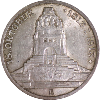 Allemagne - Saxe, 3 Mark 1913 E